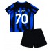 Inter Milan Alexis Sanchez #70 Dětské Oblečení Domácí Dres 2023-24 Krátkým Rukávem (+ trenýrky)